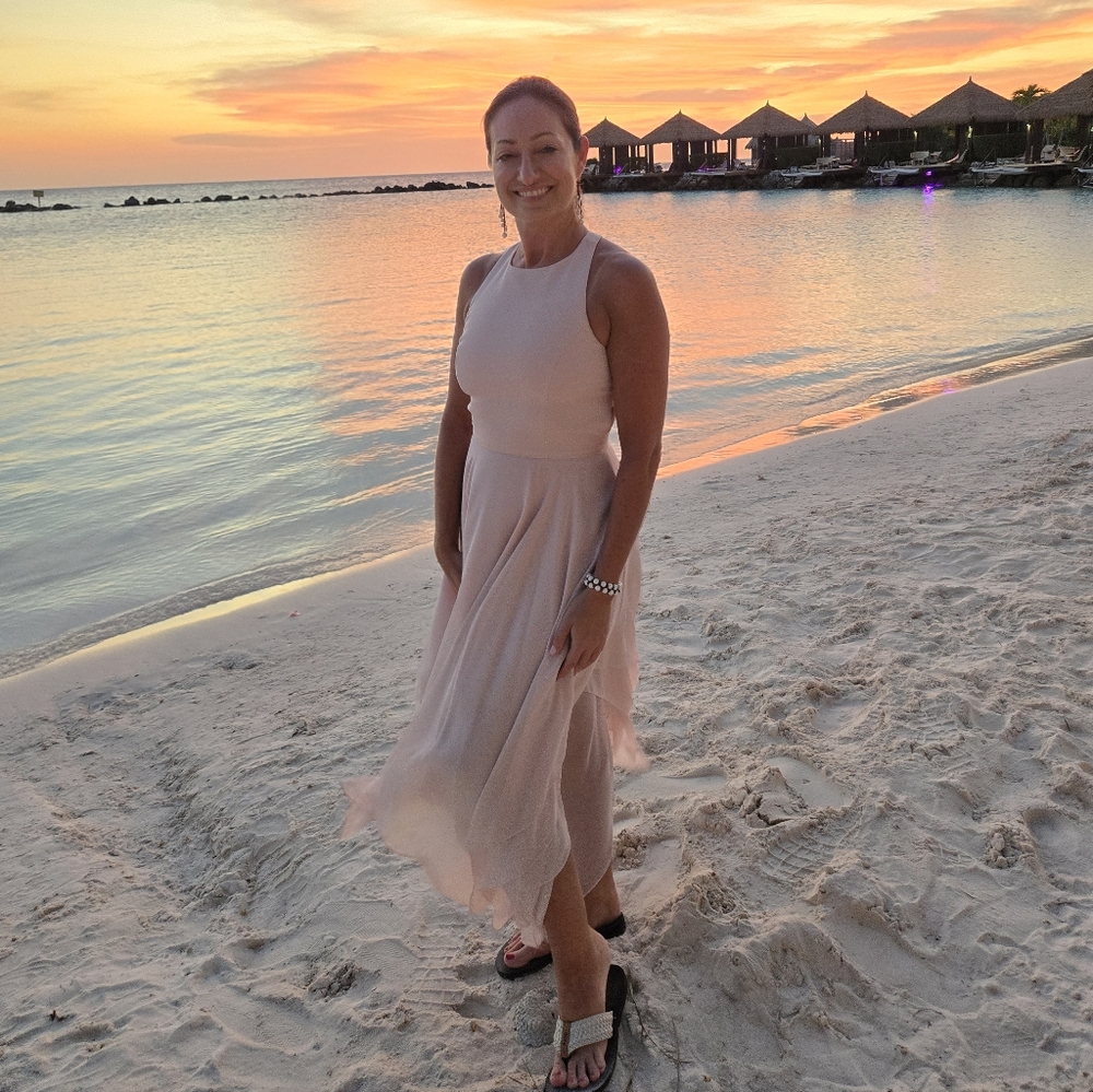 Light Pink Dress, AIDAN by Aidan Mattox